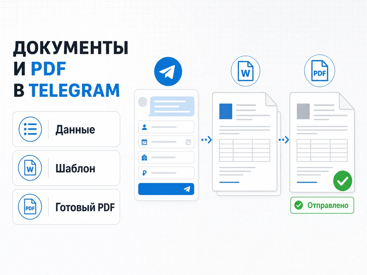Telegram-бот для автоматического формирования Word и PDF документов
